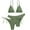 Army Green, variant on Women's Bikini Swimsuits Women 3Pc Bandeau Bandage Bikini Set Push up Brazilian Swimwear Beachwear Swimsuit Bikiniwear Womens Swimsuits Green