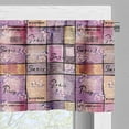 thumbnail image 5 of Ambesonne Pink Valance & Curtain, Vintage Letters Watercolor, 55"x45", Pale Pink Black, 5 of 6