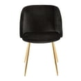 thumbnail image 6 of Fran Contemporary Chair in Gold Metal and Black Velvet by LumiSource - Set of 2, 6 of 8