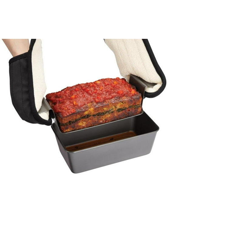 Wholesale Chicago Metallic Professional Healthy Meatloaf Pan Non-Stick  Barbecue Tray Rectangular Loaf Pan with Insert Rack From m.