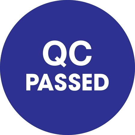 UPC: 0848109015927 | Tape Logic Labels QC Passed 1 Circle Blue 500/Roll DL1258