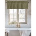 thumbnail image 6 of Abstract Solid Color Valances for Windows Simple Avocado Dark Low Saturation Kitchen Valance Curtain Rod Pocket Small Curtains for Cafe Bathroom Laundry Basement 42" x 18", 6 of 8