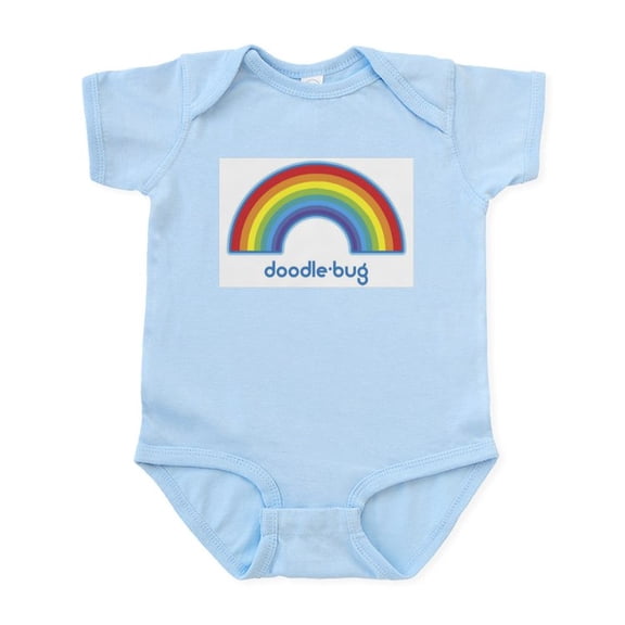 CafePress - Doodle Bug (Rainbow) Infant Bodysuit - Baby Light Bodysuit, Size Newborn - 24 Months