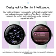 Google Pixel Watch 5 (41mm) Wi-Fi - Android Smartwatch with Domed Display, Comprehensive Health and Fitness Tracking, and Help from Gemini - Satin Pyrite Aluminum Case / Olive Active Band (2nd gen)