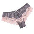 thumbnail image 2 of Bigersell Thong Underwear Women Clearance Womens Panties Cotton Boyshort Thongs Panty Style P-893 Cotton Plus Size Panties Ladies Thongs Briefs Mid Waist Women Cheeky Panties Gray L, 2 of 3
