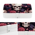 thumbnail image 4 of Skull Head Earring Organizer Jewelry Box with Removable Compartment and Portable Design, 4 of 6