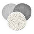 thumbnail image 2 of Potholders Set Trivets Set 100% Pure Cotton Thread Weave Hot Pot Holders Set (set Of 3) Stylish Coasters, Hot Pads, Hot Mats,spoon Rest For Cooking An, 2 of 4