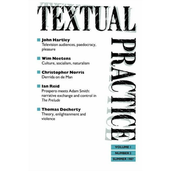 Textual Practice, (Paperback)