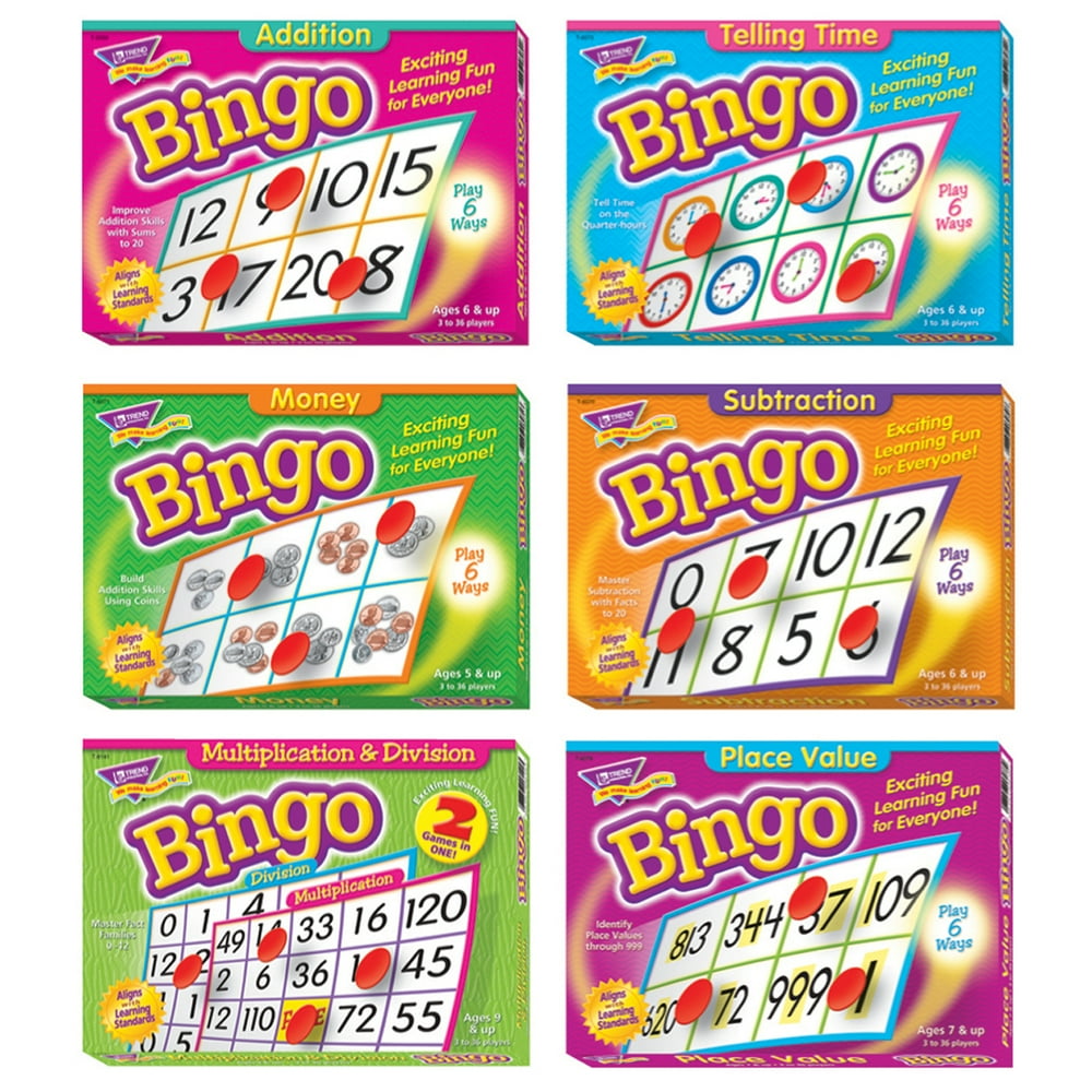 Trend Math Bingo Pack Combo Set