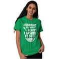 thumbnail image 4 of Mechanic Or Genius Sarcastic Humor Plus Size Crewneck Graphic Tee Shirt Brisco Brands 2X, 4 of 5