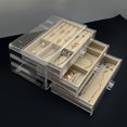thumbnail image 1 of Jewelry Storage Box, Flannelette Drawer Type Transparent Dustproof Jewelry Box,, 1 of 4