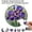 D, variant on Acrylic Jigsaw Puzzle Suncatcher, 7.4in Stained Glass Purple Iris Floral Stained Glass Sun Catcher, Round DIY Home Hanging Art Ornament with Chain & Charms