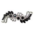 thumbnail image 1 of Clip pasador de pelo con flor de cristal negro precioso de Faship, 1 of 5