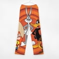 thumbnail image 3 of Looney Tunes Cartoons Pajama Pants Sleep Pants Soft Elastic Waist PJ Bottoms Lounge Pants, 3 of 7