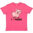 thumbnail image 3 of Inktastic I Love Piggies- Cute Pig Youth T-Shirt, 3 of 5