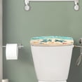 thumbnail image 2 of Renewold Beach Turtle Print Toilet Tank Lid Cover Fits Most Size of Toilet Tanks, Anti-slip Stain Resistant Toilet Tank Cover for Bathroom Decor Easy to Clean, 2 of 6