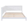 thumbnail image 5 of Full Size Wood Daybed with Classic Mid-Century Modern Design, Elegant Backrest, and Armrest-Versatile and Sturdy Construction, White, 5 of 9
