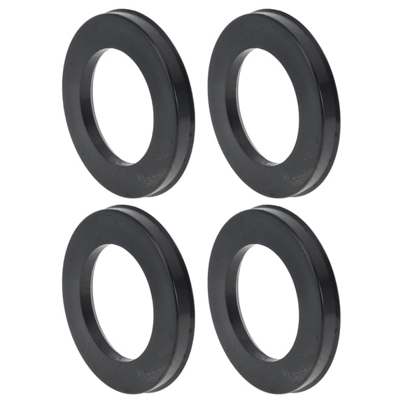 93.1mm to 60.1mm Car Wheel Hub Centric Rings Black Polycarbonate Wheels Center Shaft Shock Absorbing Hubrings 4 Pcs