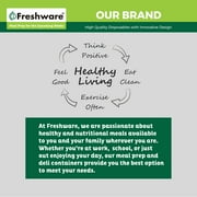 Freshware Plastic Containers with Lids, 8oz, 50-Pack, YH-S8X40