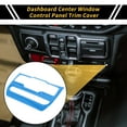 thumbnail image 2 of Unique Bargains 1 Pc Dashboard Center Window Control Panel Trim Cover for Jeep Wrangler JL JLU 18-24 Dash Central Control Window Switch Panel Trim ABS Light Blue, 2 of 6