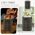 thumbnail image 4 of GAZEBETER 18" Propane Fire Pit Table,Outside 55000 BTU Outdoor Rattan & Wicker Gas Fire Pit Table for Patio,Garden,Party and Camping, 4 of 9