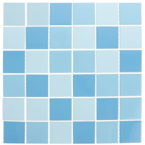 STRANDCHIC Ceramic Mosaic Tiles Multi Color for Home Decor and Outdoor Pools