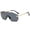 Gold black, variant on Mens Polygonal Sunglasses Metal Frame Resin Lenses Flat Mirror Design Eye Protection 58mm Lens Anti Glare Coating