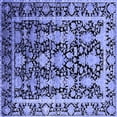 thumbnail image 1 of Ahgly Company Indoor Square Oriental Blue Industrial Area Rugs, 8' Square, 1 of 4