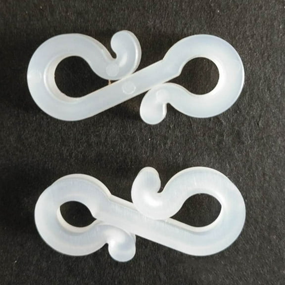 Raindrops 100Pcs Hanging Clips For Outdoor Lights And Gutter S-Type Design