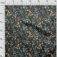 thumbnail image 3 of oneOone Viscose Jersey Gray Fabric Floral Sewing Material Print Fabric By The Yard 60 Inch Wide, 3 of 4