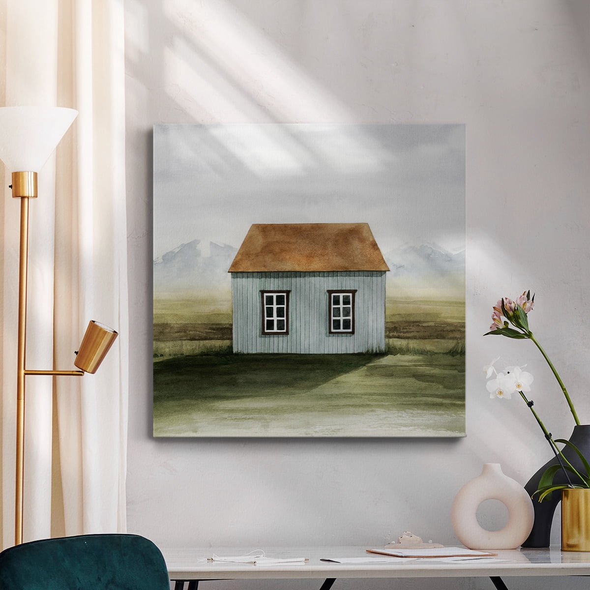 Wexford Home Nordic Cottage I-Premium Gallery Wrapped Canvas, 40" x 40" - Ready to Hang