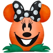 Gemmy Airblown Inflatable Cutie Minnie Mouse Disney, 3 ft Tall, Orange