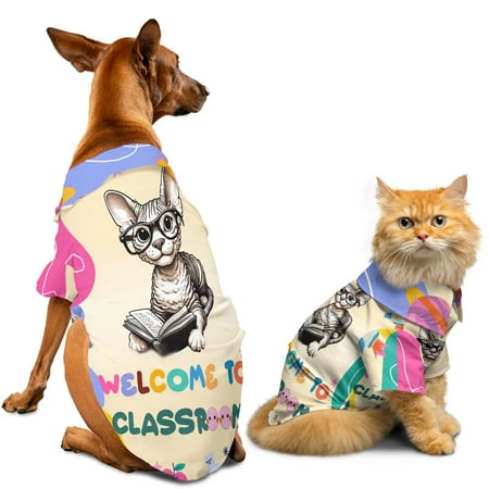 Welcome to Devon Rex Classroom Teacher Dog Mom Hawaiian Summer Shirt for Small Medium Large Dog Cat Cat Lover Kitten Owner Gifts - 02015