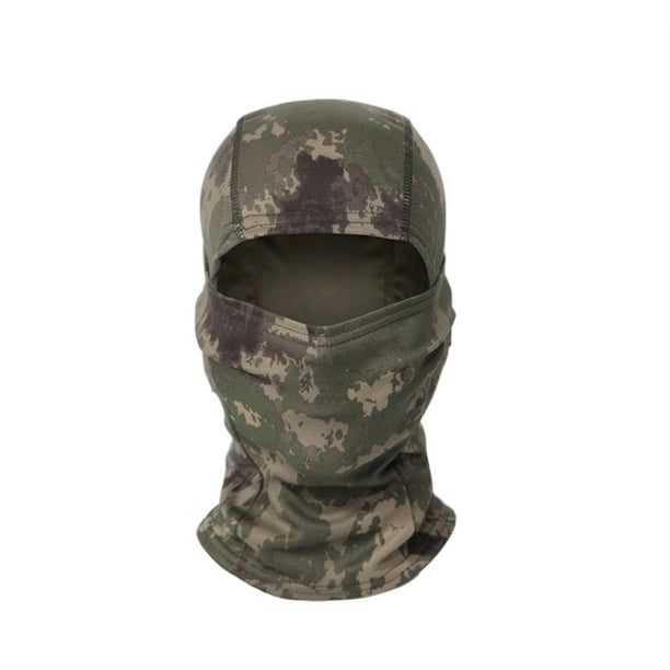 Pasamontañas de camuflaje para verano, protección solar, polaina para el cuello, transpirable, para ciclismo, motocicleta, camuflaje, pesca, caza, para mujeres, hombres, deportes al aire libre, O1H8
