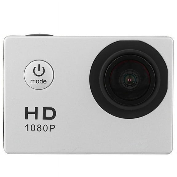 1080P HD Action Camera LCD Screen Waterproof 30m Sports Silver&Gray
