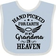 thumbnail image 3 of Inktastic Handpicked for Earth by My Grandma in Heaven Angel Wings Boys or Girls Baby Bib, 3 of 4
