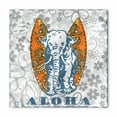 thumbnail image 1 of Elephant Bandana, Surfboard and Elephant, Unisex Head and Neck Tie, by Ambesonne, 1 of 2
