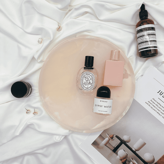 9.8 Inch Marble Bathroom Vanity Tray,Natural Marble Storage Tray,for Bathroom Sink,Kitchen torage,Dresser,Decorative,Jewellery Tray.