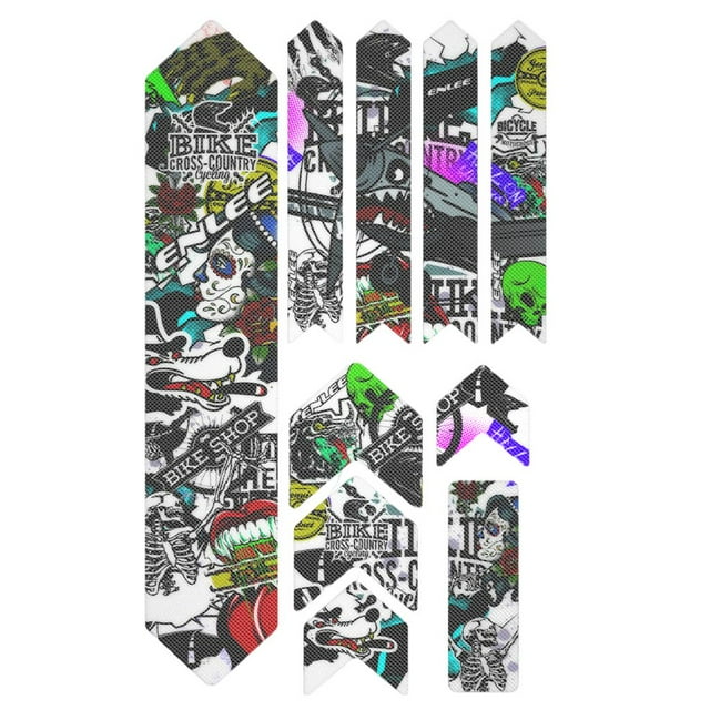 koolsoo Bike Paster Frame Scratch-Resistant Protector 3D Road Bike Sticker Guard Frame sticker protective film