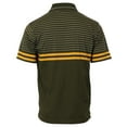 thumbnail image 2 of Gioberti Mens Double Striped Contrast Polo Shirt with Pocket - Yarn Dye, 2 of 4