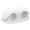 White, variant on Flexible Pen Clips, 1-Pack 1x1 Inch Soft Silicone Cord Keepers in Grey for Executive Conference Rooms and Standing Office Desks, YMHELF