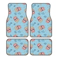 thumbnail image 1 of Disketp I Am A Fan Popcorn for Crystal Velvet Car Mats Four-Piece Set,All-Season Automotive Protection, Vehicles, Cars, Trucks, and SUVs,Anti-Slip Design, 1 of 7
