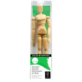 3pcs 4.5Inches Wooden Figure Model Human Art Mannequin Jointed Manikins for  Artists Sketch Home Office Desk Decoration (Beige)