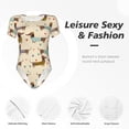 thumbnail image 6 of Naloa Dachshund Dog Women's Short-Sleeved Onesie, One-Piece Swimsuit for Parties, dates, clubs - XX-Large, 6 of 9
