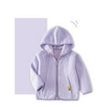 thumbnail image 4 of LUOGENLI Girls Jackets Size 7-8 Lightweight Boys and Toddlers' Polar Full Zip Hooded Jacket Girls Jackets Size 10-12 Girls Jacket for Girls 6-8 Light 7-8 Years, 4 of 4