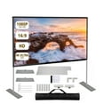 thumbnail image 1 of Écran de Projecteur Portable de 100 à 120 Pouces avec Support, Écran de Projection Vidéo de Film de 100 Pouces en Tissu, Rideau Extérieur 120 Pouces 2K 4K HD, Durable, 1 of 6