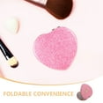 thumbnail image 3 of COMPUKAS Heart Compact Mirror Pink Foldable Regular Reflection Girls Daily Use 1Pack, 3 of 8