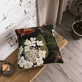 thumbnail image 7 of YFYANG Square Velvet Decorative Throw Pillow, 20"x20" Vintage Flower Bird Pattern Pattern Sofa Bed Cushion Pillows, 7 of 7