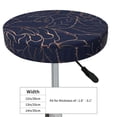 thumbnail image 4 of Daiia Navy Dark Blue Stool Covers Round,Round Bar Stool Covers Waterproof Bar Chair Covers Washable Stool Cushion Slipcover for 12-14 Inch Chair-, 4 of 7