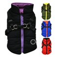 thumbnail image 2 of Pet Printed Cold Weather Coat  Small Dog Vest Harness Puppy Winter 2 In 1 Outfit Warm Garment Jacket, 2 of 5